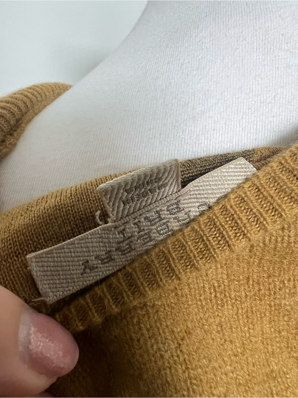 Burberry Cashmere Sweater Camel Nova Check Elbow Patch - Picture 8 of 10